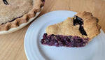 Emmer Wheat Pie Crust (Blueberry filling)