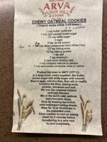 Vintage Arva Flour Mill Chewy Oatmeal Cookies