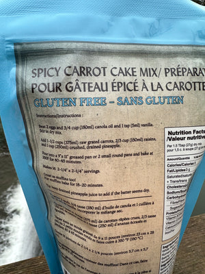 Arva Flour Mills GF Spicy Carrot Cake Mix 435g