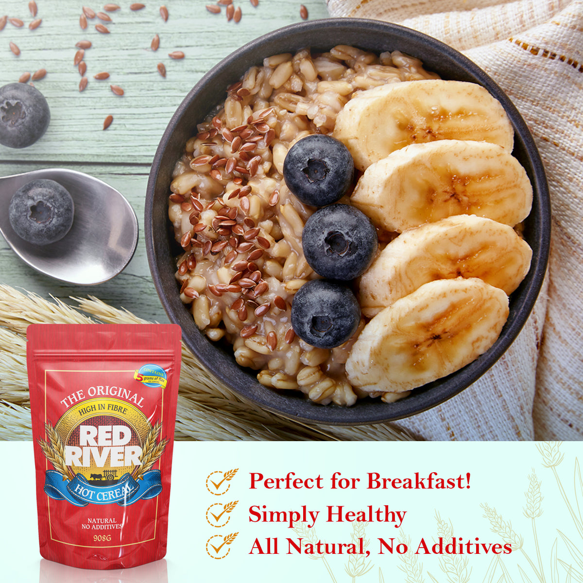 Red River Cereal 5 Pack Shipping Included! Online Arva Flour Mill