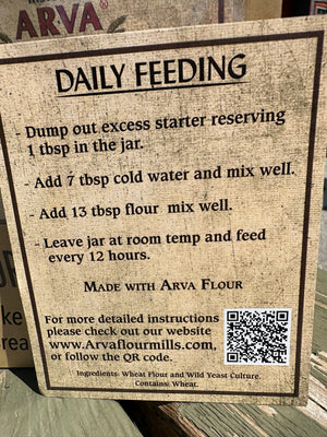 Arva Sourdough Starter